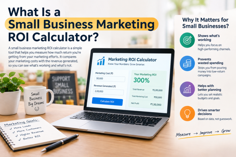 Digital Marketing ROI Calculator for Small Businesses in India: Calculate Your Real Marketing Return